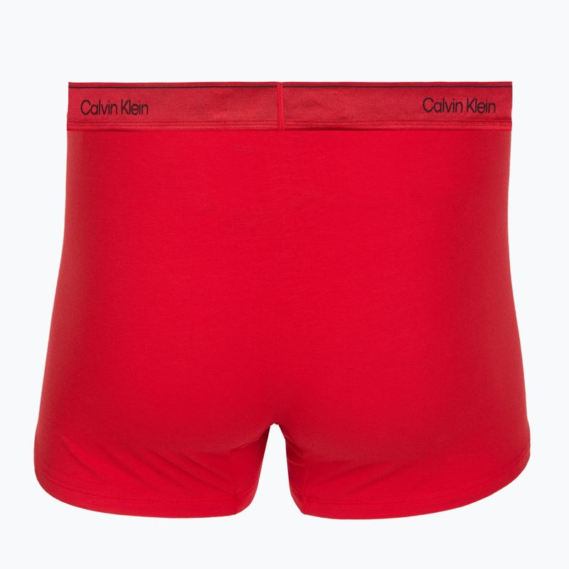Bokserki męskie Calvin Klein LV00NB4575 Trunk black/goji berry/black 4