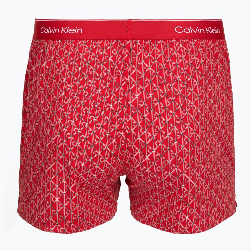 Bokserki męskie Calvin Klein LV00NB4727 Boxer Slim black/prep emblem goji berry/grisai 3