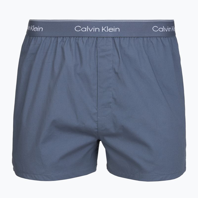 Bokserki męskie Calvin Klein LV00NB4727 Boxer Slim black/prep emblem goji berry/grisai 5