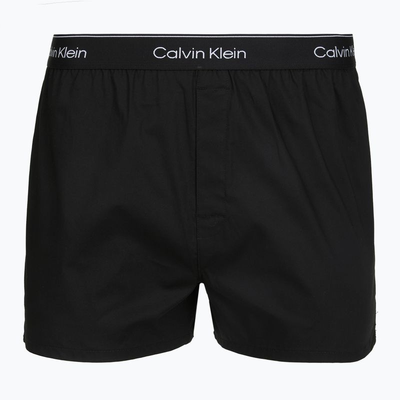 Bokserki męskie Calvin Klein LV00NB4727 Boxer Slim black/prep emblem goji berry/grisai 6