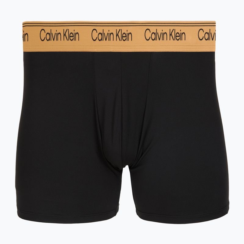 Bokserki męskie Calvin Klein LV00NB4410 Brief black w/bronze flash wb/black/oliv 2