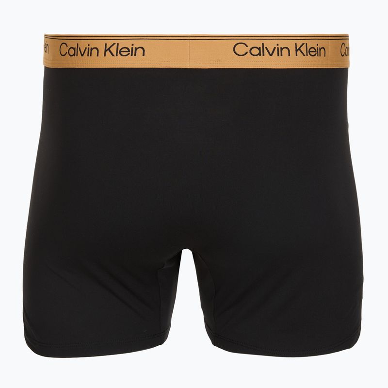 Bokserki męskie Calvin Klein LV00NB4410 Brief black w/bronze flash wb/black/oliv 5
