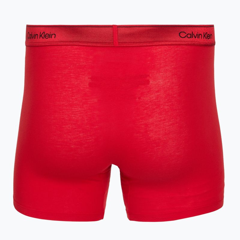 Bokserki męskie Calvin Klein LV00NB4576 Boxer Brief black/goji berry/black 4