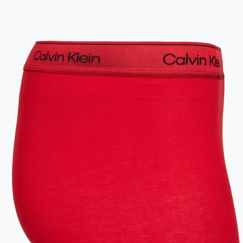 Bokserki męskie Calvin Klein LV00NB4576 Boxer Brief black/goji berry/black 5