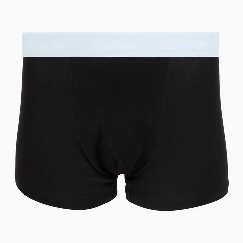 Bokserki męskie Calvin Klein LV00NB4286 Relaxed Fit Trunk black bodies w/ poseidon blue/plein 2