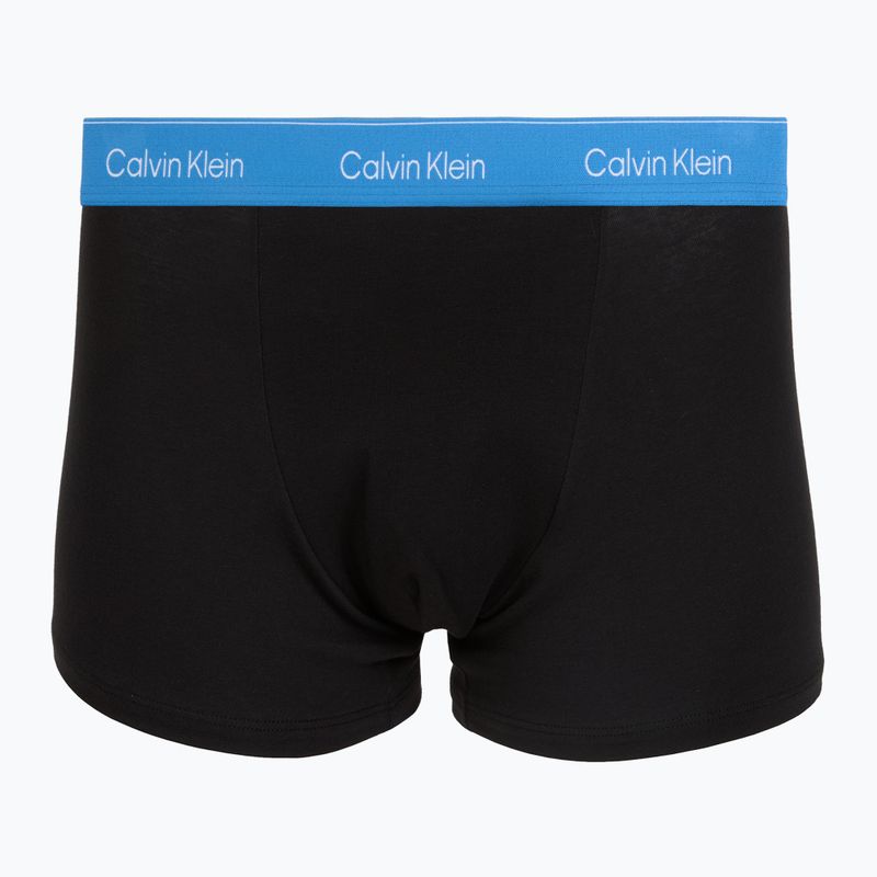 Bokserki męskie Calvin Klein LV00NB4286 Relaxed Fit Trunk black bodies w/ poseidon blue/plein 3