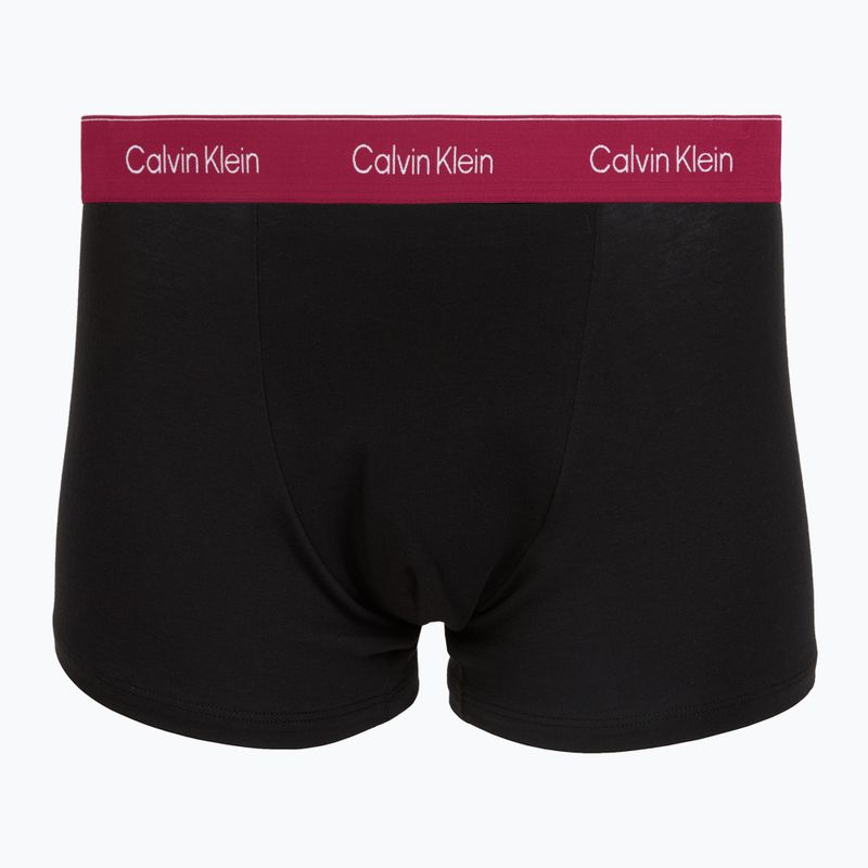 Bokserki męskie Calvin Klein LV00NB4286 Relaxed Fit Trunk black bodies w/ poseidon blue/plein 4