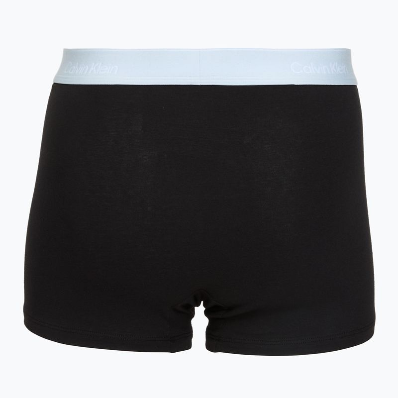 Bokserki męskie Calvin Klein LV00NB4286 Relaxed Fit Trunk black bodies w/ poseidon blue/plein 5