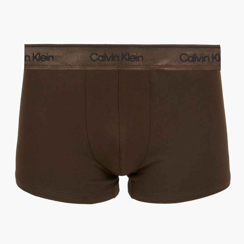 Bokserki męskie Calvin Klein LV00NB4575 Trunk black/brown cork/river sand 3