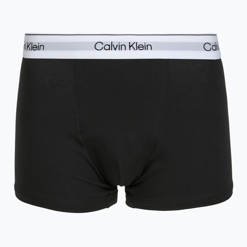 Bokserki męskie Calvin Klein LV00NB4437 Relaxed Fit Trunk grey heather/black/classic white 6