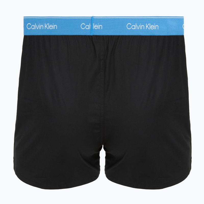 Bokserki męskie Calvin Klein LV00NB4267 Boxer Slim black bodies w/ poseidon blue/plein 5