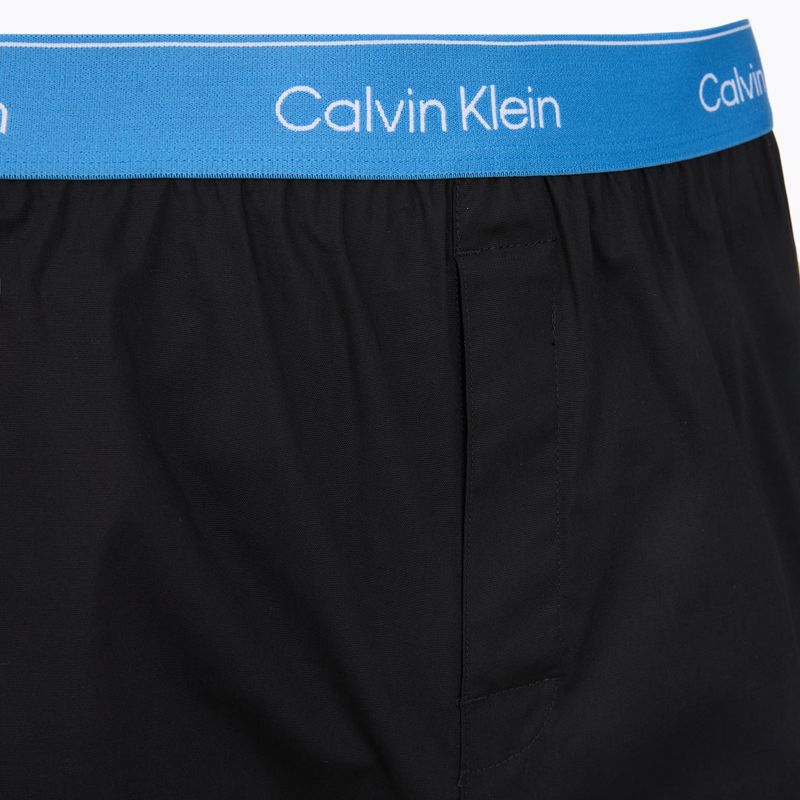 Bokserki męskie Calvin Klein LV00NB4267 Boxer Slim black bodies w/ poseidon blue/plein 6