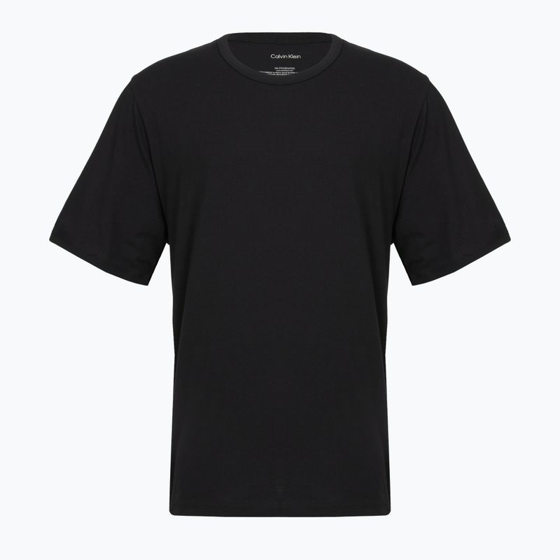 Koszulka męska Calvin Klein LV00NB4185 Crew Neck black w/ white emb/white w/ black e 4