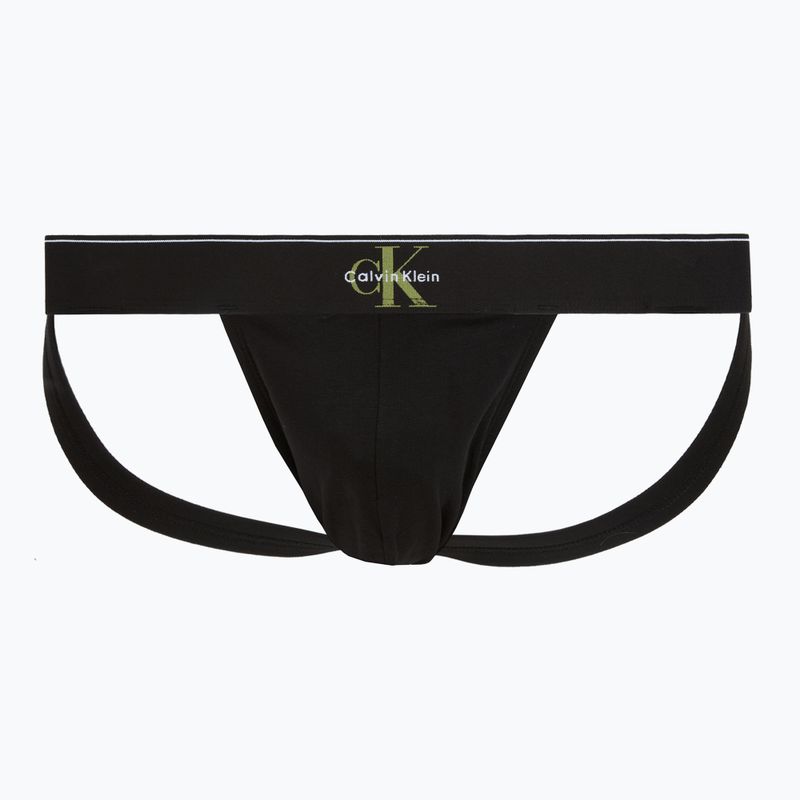 Slipy męskie Calvin Klein LV00NB4644 Jock Strap black bodies w/ granite gray/poseid 3