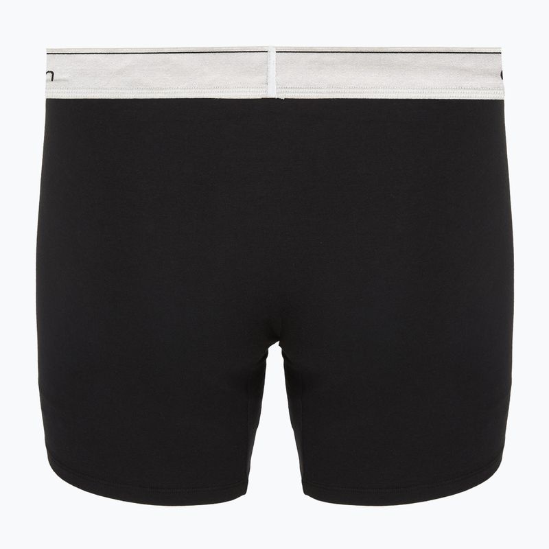 Bokserki męskie Calvin Klein LV00NB4731 Boxer Brief black w/ silver haze wbs 3