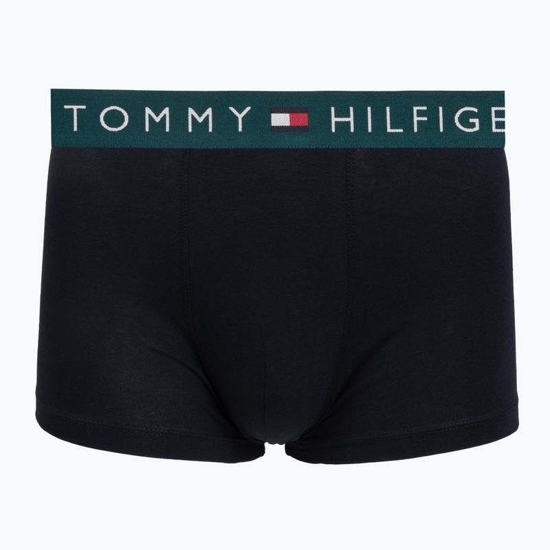 Bokserki męskie Tommy Hilfiger Trunk WB 3 pack nb//saf canvas/mnty grey/deep spru 2