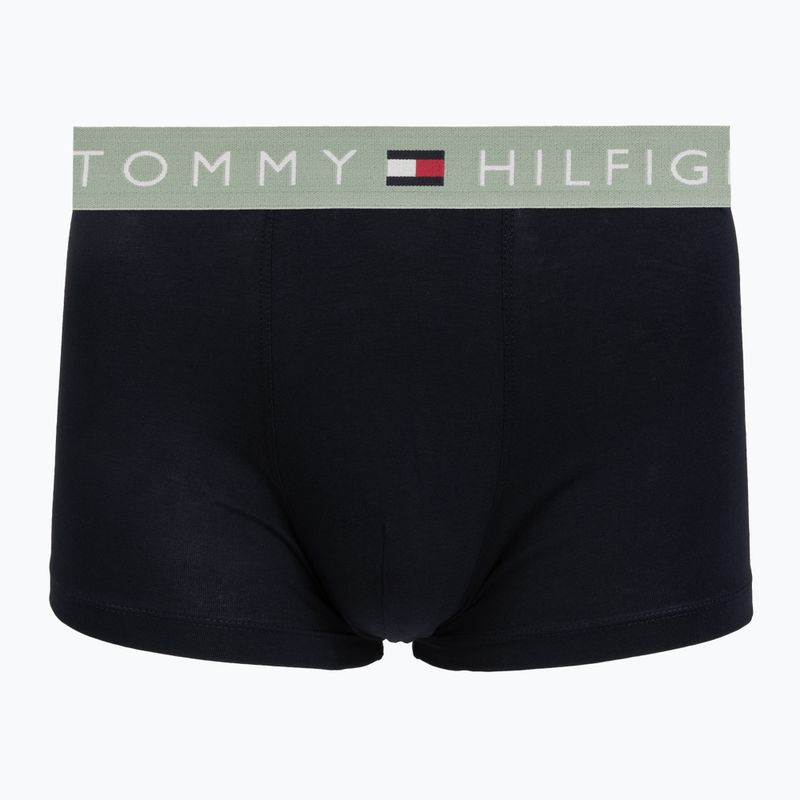 Bokserki męskie Tommy Hilfiger Trunk WB 3 pack nb//saf canvas/mnty grey/deep spru 4