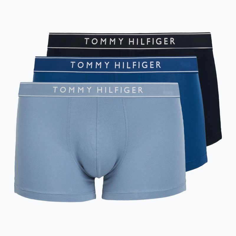 Bokserki męskie Tommy Hilfiger Trunk Dtm navy blue/opul blue/brisk blue
