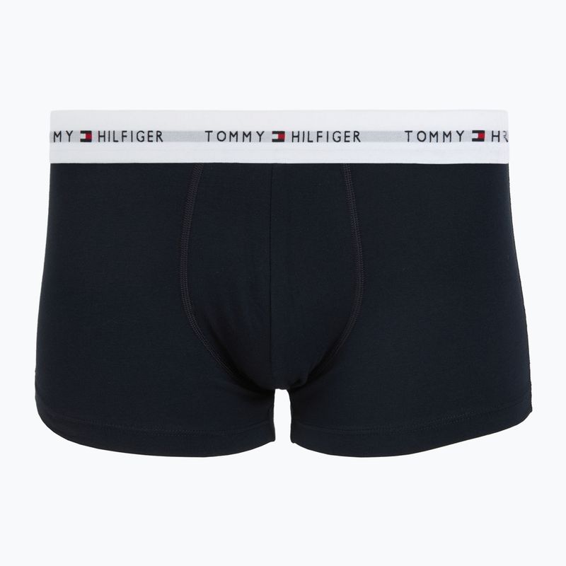 Bokserki męskie Tommy Hilfiger Trunk WB 3 pack nb//white/orna green/utility olive 2