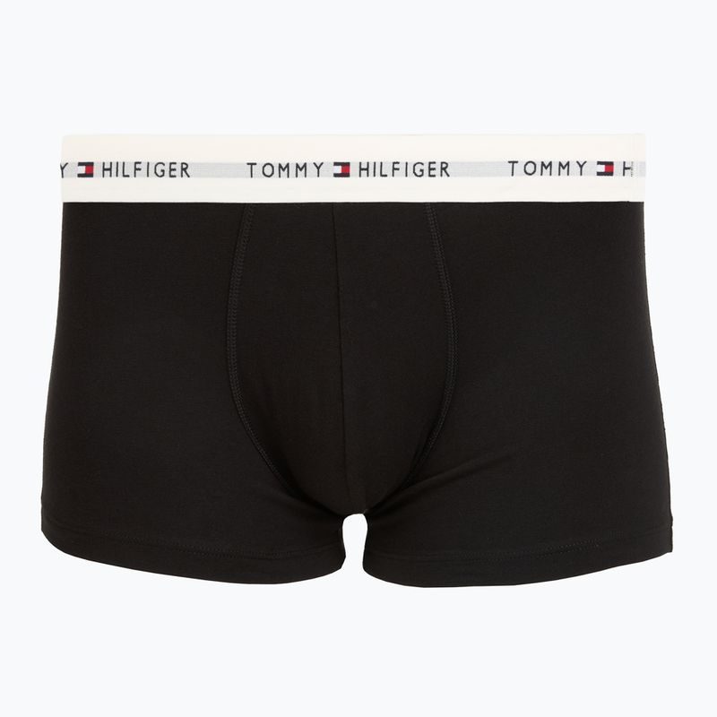 Bokserki męskie Tommy Hilfiger Trunk WB 3 pack nb//opu blu/orna green/ivory silk 2