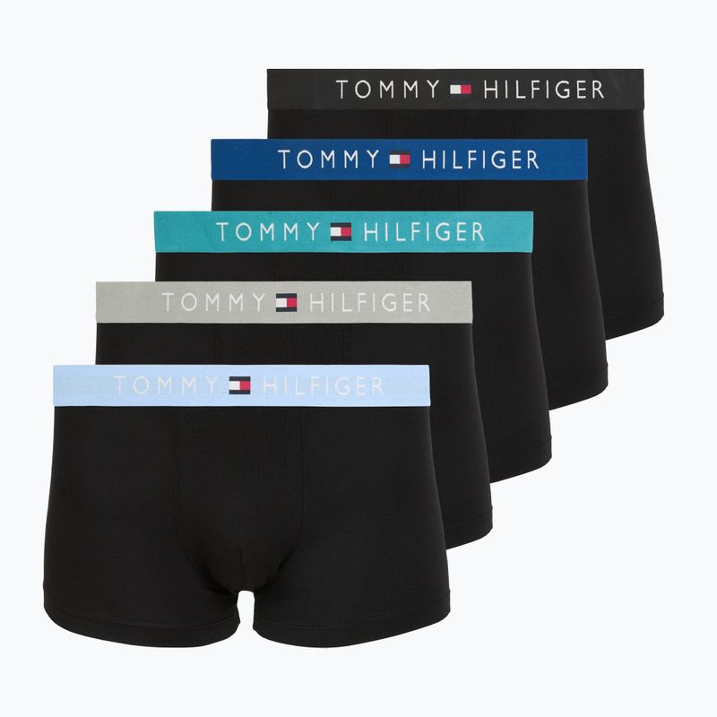Bokserki męskie Tommy Hilfiger Trunk black/ant silver/ves blue/opu bl/haz te