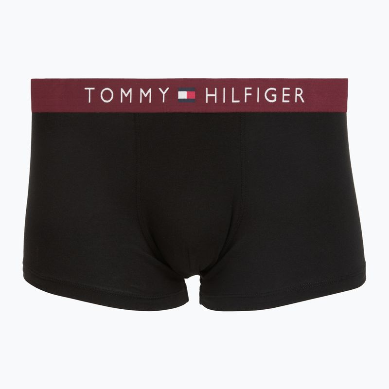 Bokserki męskie Tommy Hilfiger Trunk WB 3 pack medium red/rasp juice/burgundy 4