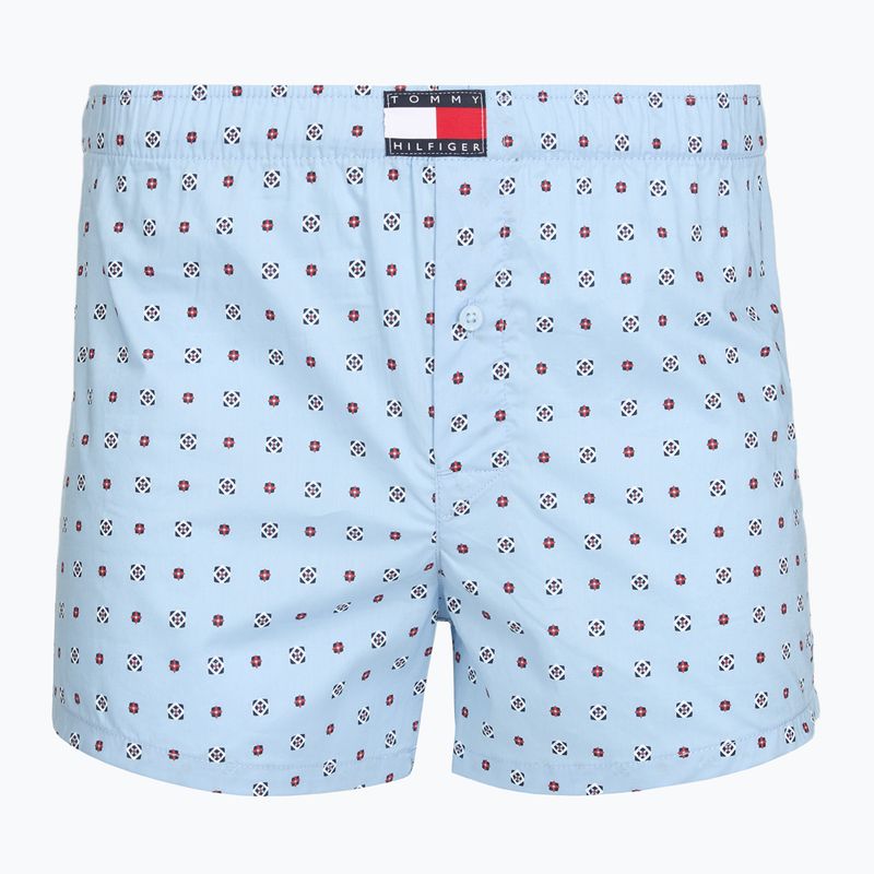 Bokserki męskie Tommy Hilfiger Woven Boxer Print 3 pack rwb foulard/med red/rwb w chck 2