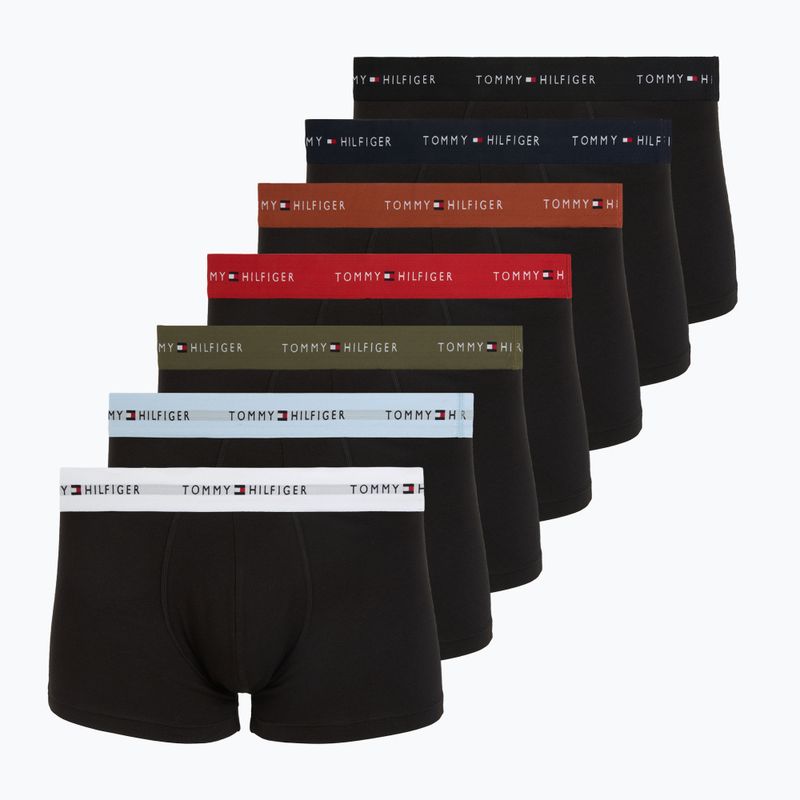 Bokserki męskie Tommy Hilfiger Trunk WB 7 pack black/whit/lava/sky blue/navy blue/ter red/ut ol