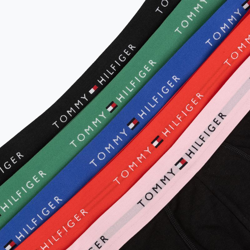 Bokserki męskie Tommy Hilfiger Trunk WB 5 pack black/fr red/bon pk/als green/no blue 8