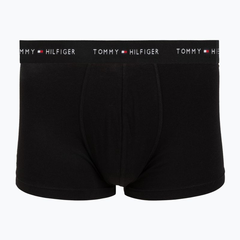Bokserki męskie Tommy Hilfiger Trunk WB 3 pack utility sage/black/bonita pink 4