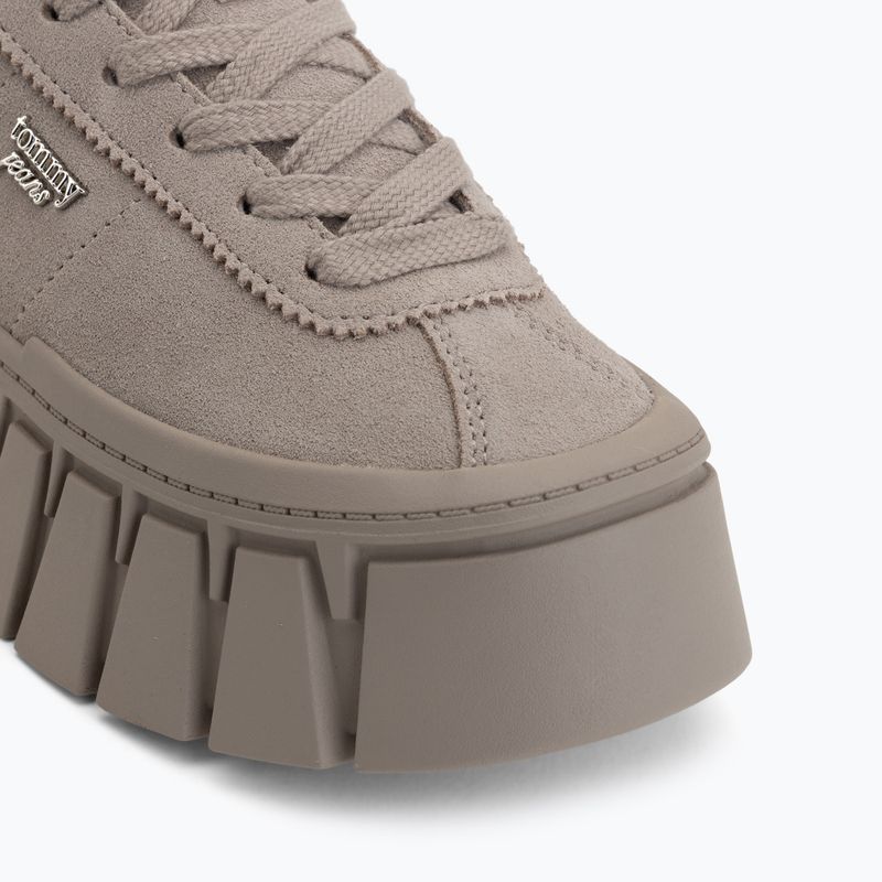 Buty damskie Tommy Hilfiger TJW Platform Sneaker Suede limeston dust 7