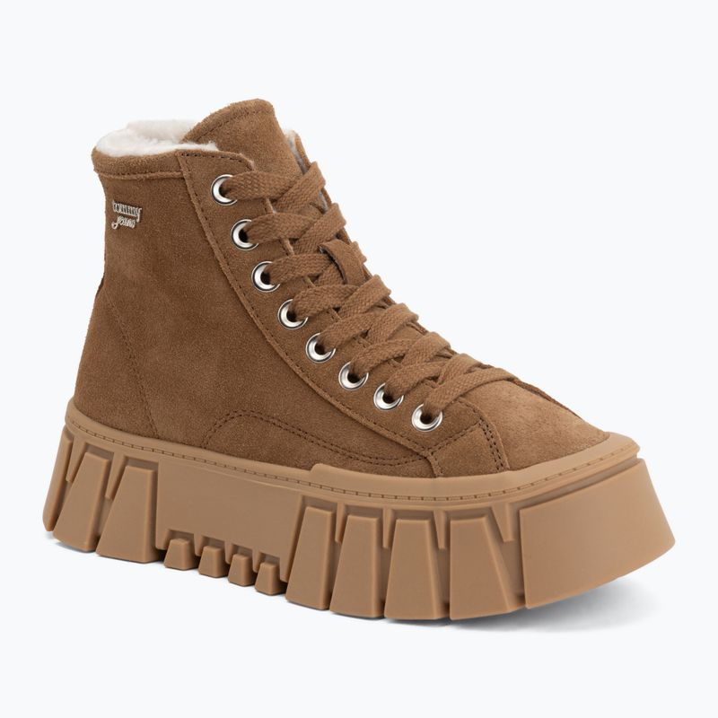 Buty damskie Tommy Jeans Platform Sneaker MC WL dark camel