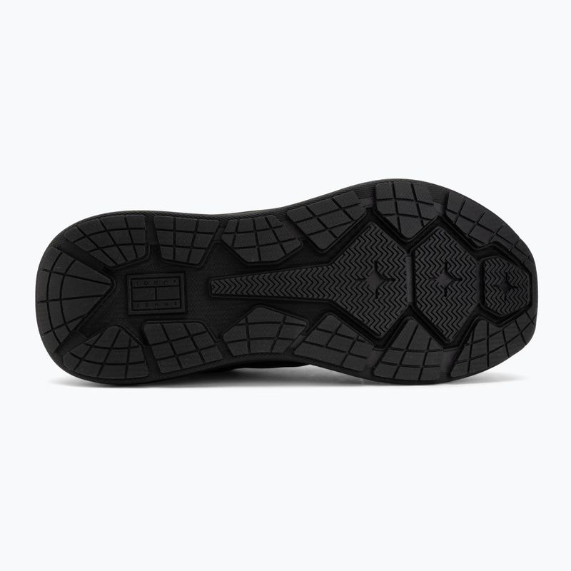 Buty męskie Tommy Jeans Runn Leather triple black 4