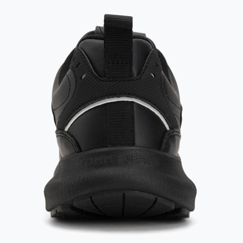 Buty męskie Tommy Jeans Runn Leather triple black 6