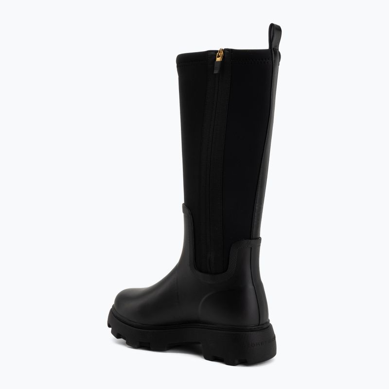 Kalosze damskie Tommy Hilfiger Stamp Warm Knee black 3