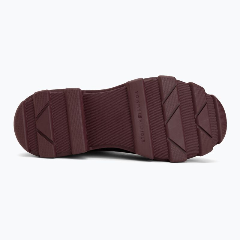 Kalosze damskie Tommy Hilfiger Stamp Warm Ankle oxblood 4