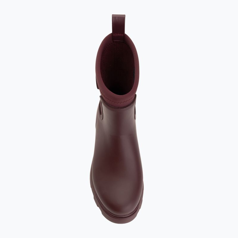 Kalosze damskie Tommy Hilfiger Stamp Warm Ankle oxblood 5