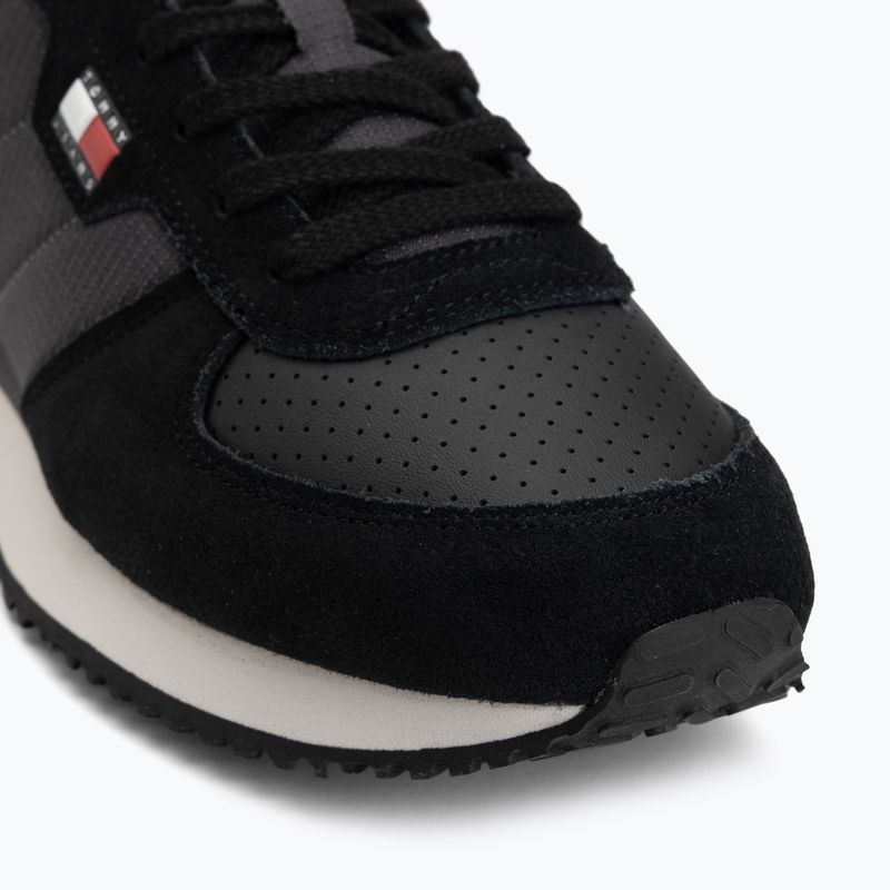 Buty męskie Tommy Jeans Runner Flag Mix washed black/stratus grey 7