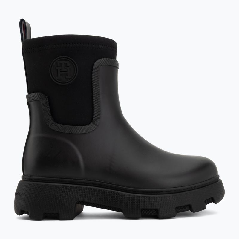 Kalosze damskie Tommy Hilfiger Stamp Warm Ankle black 2