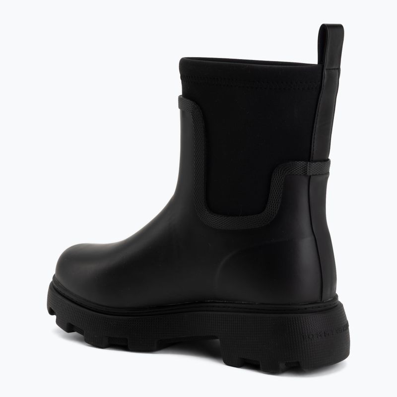 Kalosze damskie Tommy Hilfiger Stamp Warm Ankle black 3