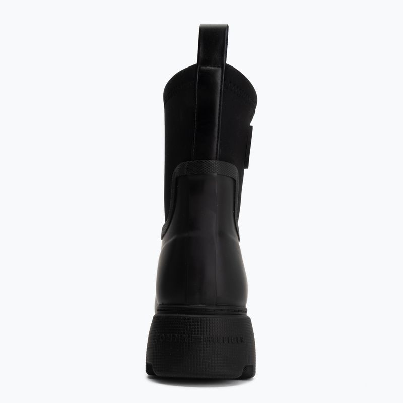 Kalosze damskie Tommy Hilfiger Stamp Warm Ankle black 6