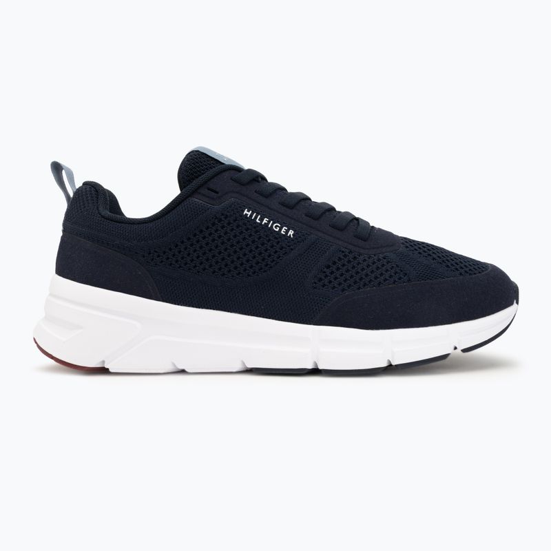 Buty męskie Tommy Hilfiger Light Knitted navy blue 2