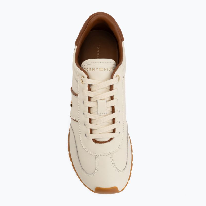 Buty damskie Tommy Hilfiger Th Premium Casual Runner beige allover 06 5