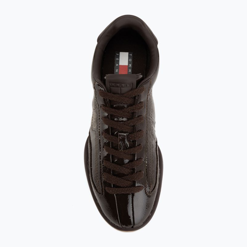 Buty damskie Tommy Hilfiger Tj Low Runner Soft Naplak fondant brown 5
