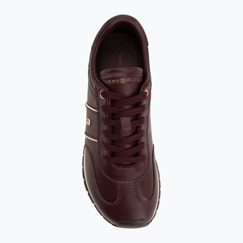 Buty damskie Tommy Hilfiger Th Premium Casual Runner oxblood 5