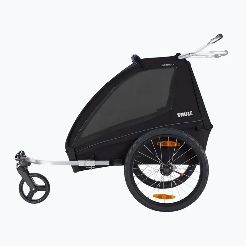 Przyczepka rowerowa dwuosobowa Thule Coaster XT Bike Trailer+Stroll czarna 10101810 2