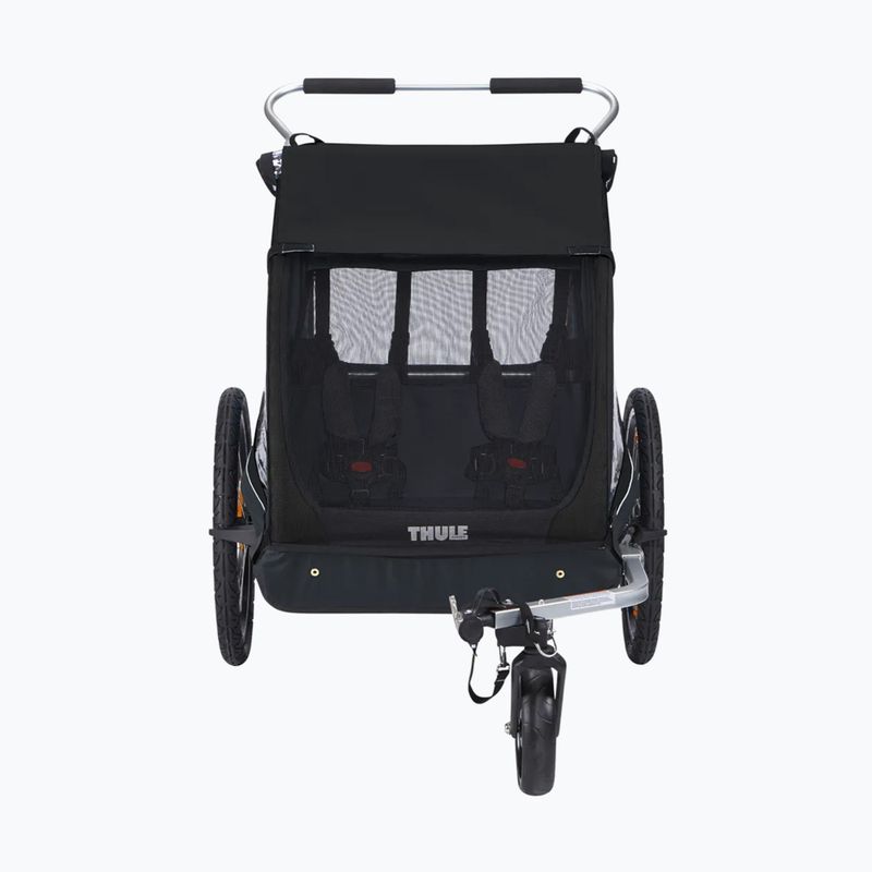 Przyczepka rowerowa dwuosobowa Thule Coaster XT Bike Trailer+Stroll czarna 10101810 3