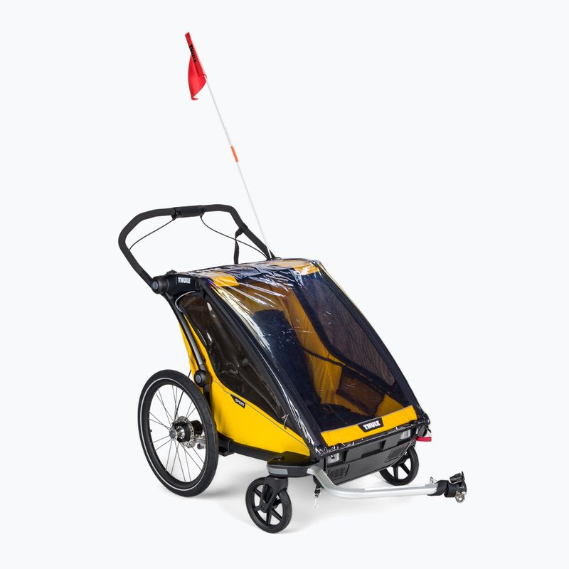 Przyczepka rowerowa dwuosobowa Thule Chariot Sport żółta 10201024