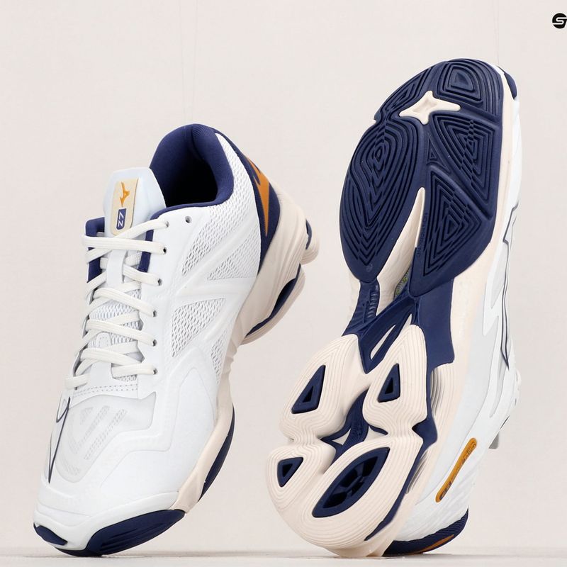 Buty do siatkówki męskie Mizuno Wave Lightning Z7 white/blue ribbon/mp gold 10