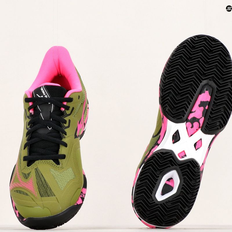 Buty do padla damskie Mizuno Wave Exceed Light 2 Padel calliste green/ pink glo/ black 14